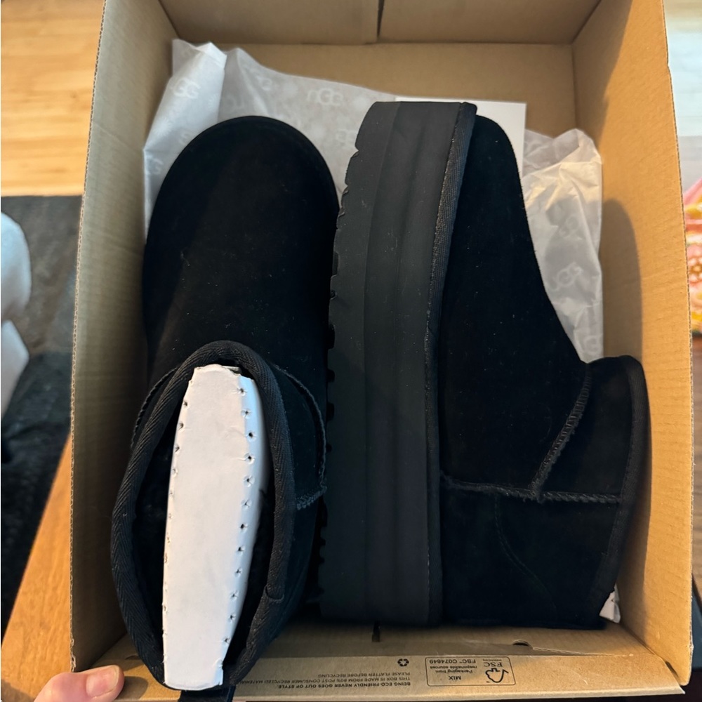 Classic Ultra Mini Platform Suede Booties